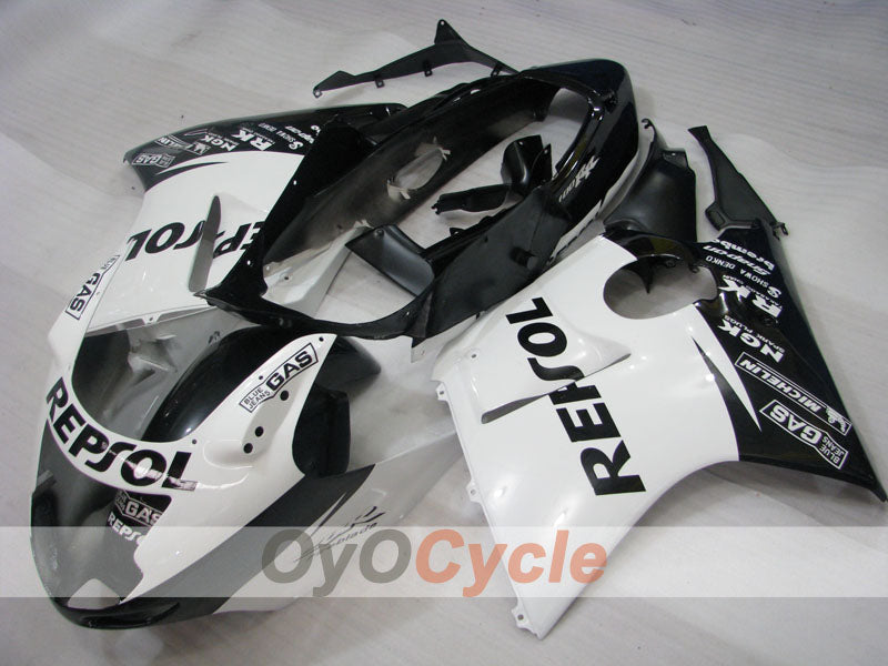 Injection Fairing kit for 96-07 CBR1100XX - White, Black - Repsol #OYO87902817