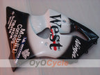 Injection Fairing kit for 00-02 NINJA ZX-6R - White, Black - MICHELIN, West #OYO87902818