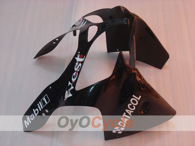 Injection Fairing kit for 00-02 NINJA ZX-6R - White, Black - MICHELIN, West #OYO87902818