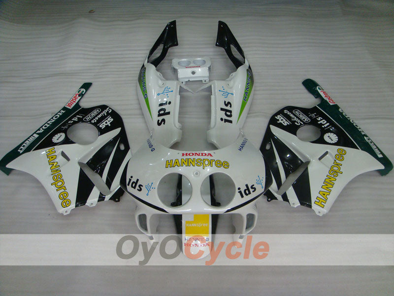 Injection Fairing kit for 90-94 CBR250RR - White, Black - HANN Spree #OYO87902952 Main image