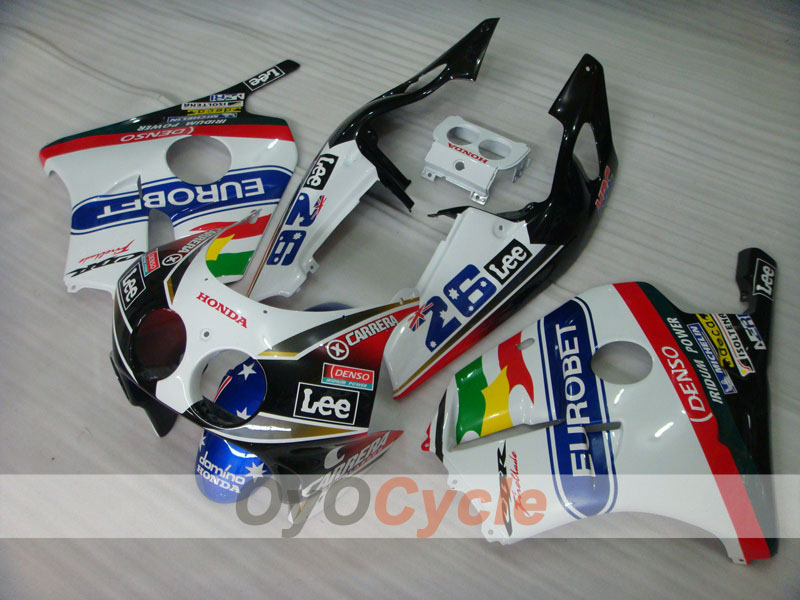 Injection Fairing kit for 90-94 CBR250RR - Red, White - Lee #OYO87902954 Secondary image