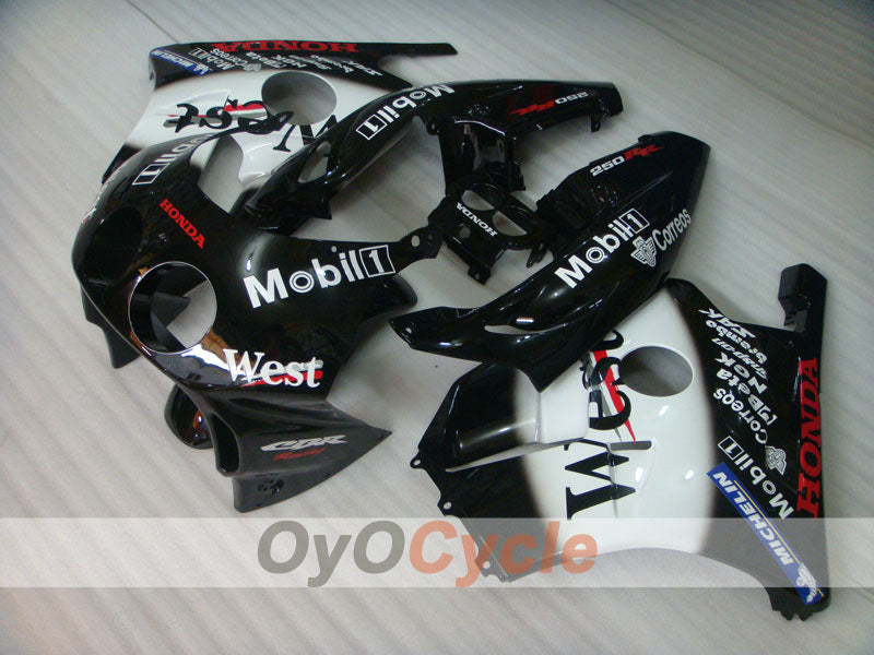Injection Fairing kit for 90-94 CBR250RR - White, Black - West #OYO87902973 Secondary image