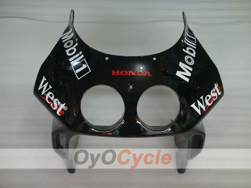 Injection Fairing kit for 90-94 CBR250RR - White, Black - West #OYO87902973