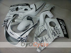 Fairing kit for 96-99 Suzuki GSXR750 - White, Black - Corona, MOTUL #OYO87902989