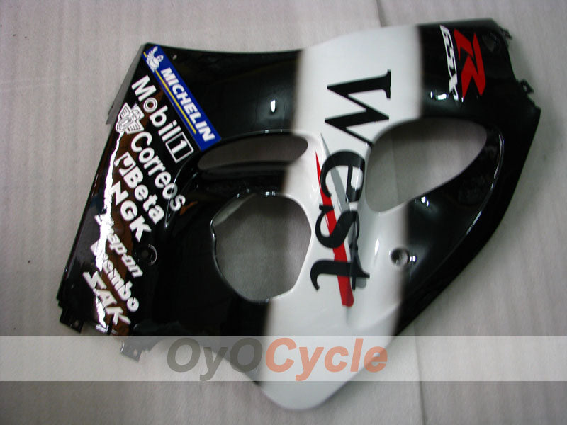 Fairing kit for 97-00 Suzuki GSXR600 - White, Black - West #OYO87902987