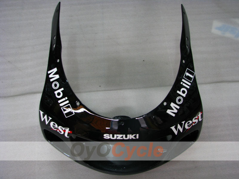 Fairing kit for 97-00 Suzuki GSXR600 - White, Black - West #OYO87902987