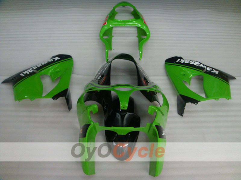 Fairing kit for 00-01 NINJA ZX-9R - Green, Black - Nakano #OYO87903034 Secondary image