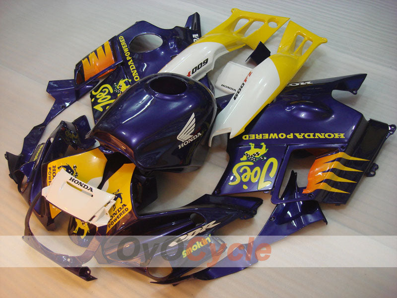 Fairing kit for 91-94 Honda CBR600 F2 - Yellow, Purple - Camel #OYO87903041 Secondary image