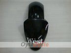 Fairing kit for 00-01 NINJA ZX-9R - White, Black - West #OYO87903049