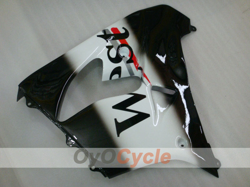 Fairing kit for 00-01 NINJA ZX-9R - White, Black - West #OYO87903049