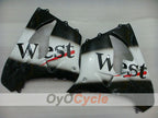 Fairing kit for 00-01 NINJA ZX-9R - White, Black - West #OYO87903049