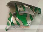 Fairing kit for 00-01 NINJA ZX-9R - Green, Silver - Flame #OYO87906059