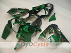 Fairing kit for 00-01 NINJA ZX-9R - Green, Silver - Flame #OYO87906059