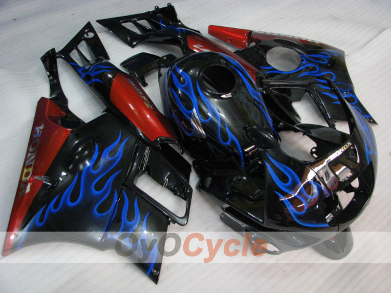 Fairing kit for 91-94 Honda CBR600 F2 - Blue, Black - Flame #OYO87903061 Secondary image