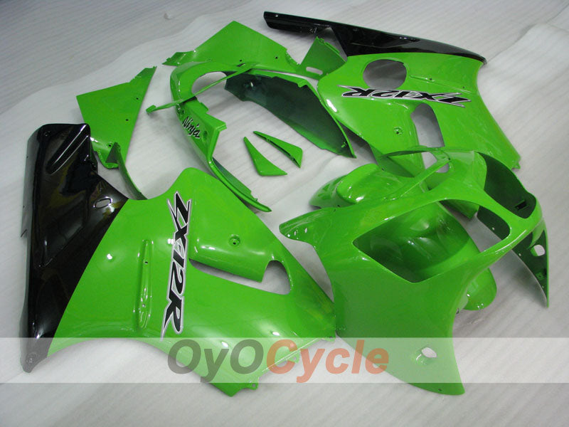 Injection Fairing kit for 00-01 NINJA ZX-12R - Green, Black - Factory Style #OYO87903073 Main image