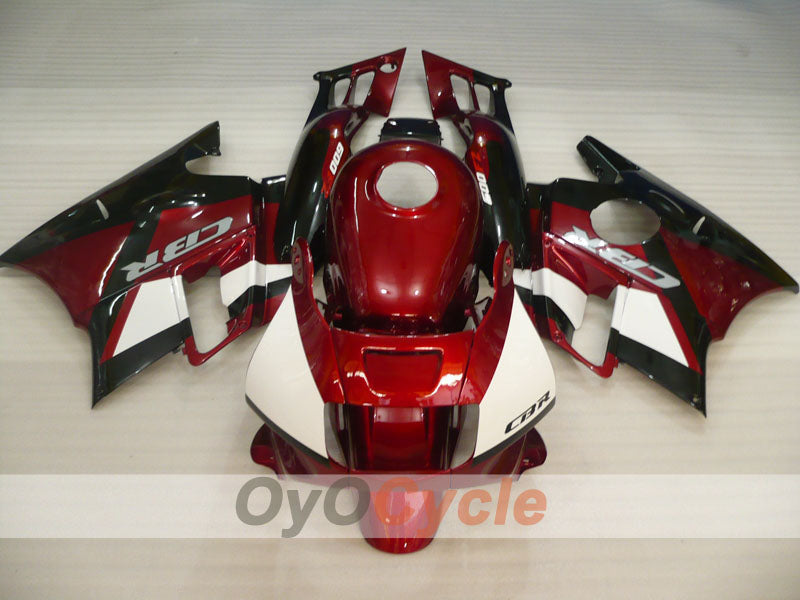 Fairing kit for 91-94 Honda CBR600 F2 - Red, Black - Factory Style #OYO87903082 Main image