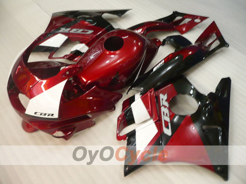 Fairing kit for 91-94 Honda CBR600 F2 - Red, Black - Factory Style #OYO87903082 Secondary image