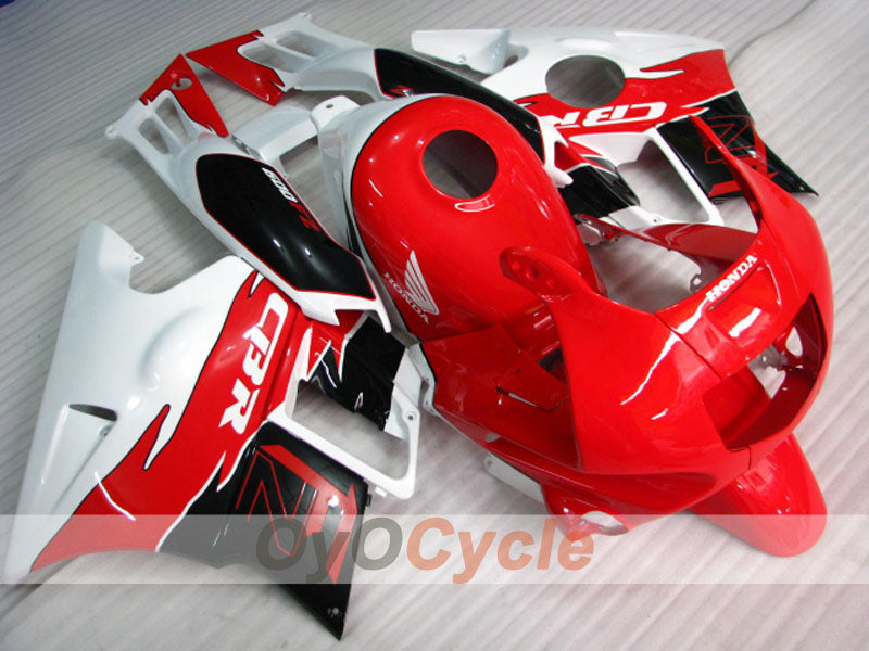 Fairing kit for 91-94 Honda CBR600 F2 - Red, White - Factory Style #OYO87903092
