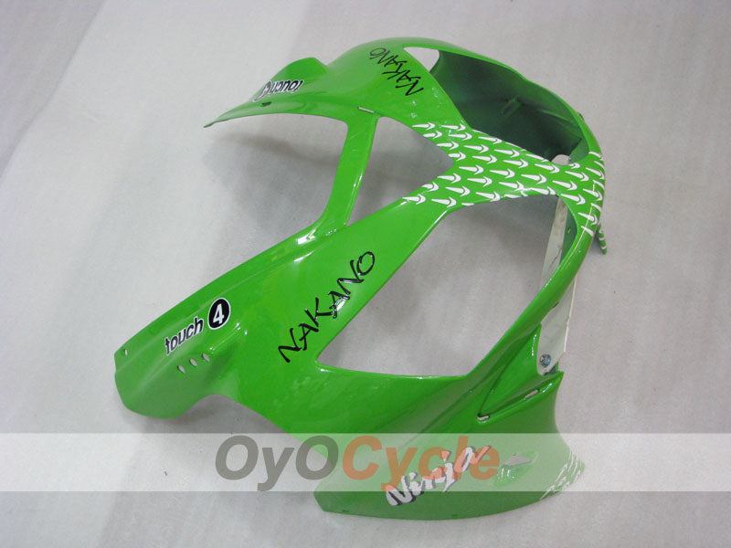 Injection Fairing kit for 02-05 NINJA ZX-12R - Green, Black - Nakano #OYO87903099