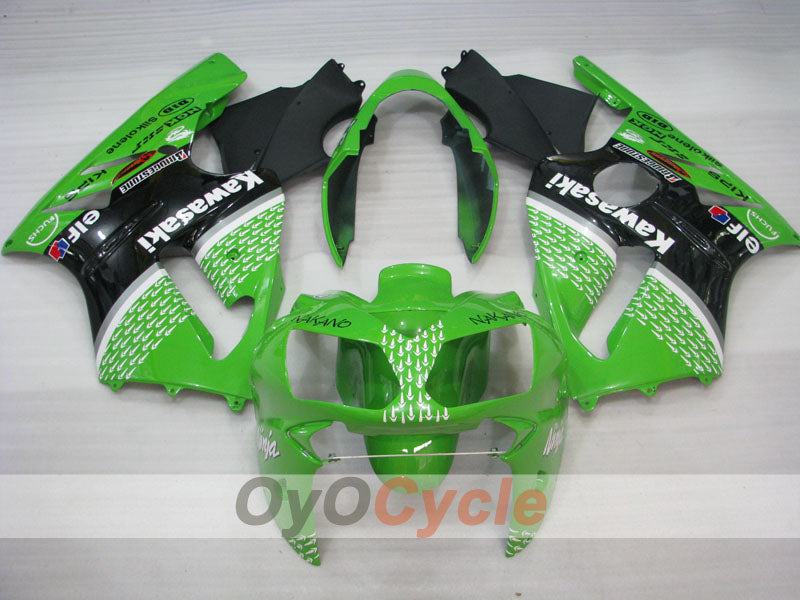 Injection Fairing kit for 02-05 NINJA ZX-12R - Green, Black - Nakano #OYO87903099 Secondary image