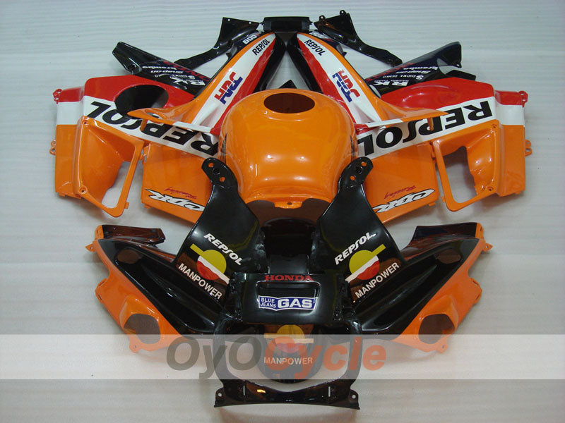 Fairing kit for 91-94 Honda CBR600 F2 - Orange, Black - Repsol #OYO87903106