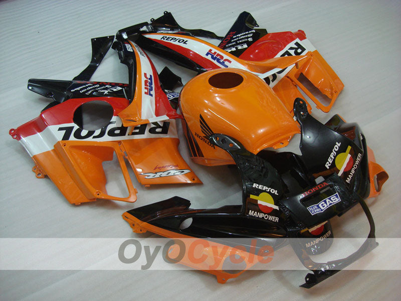 Fairing kit for 91-94 Honda CBR600 F2 - Orange, Black - Repsol #OYO87903106