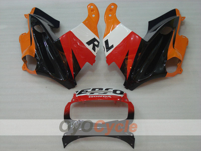 Fairing kit for 91-94 Honda CBR600 F2 - Orange, Black - Repsol #OYO87903107