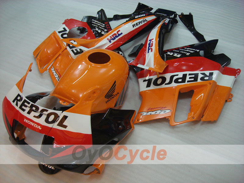 Fairing kit for 91-94 Honda CBR600 F2 - Orange, Black - Repsol #OYO87903107 Secondary image