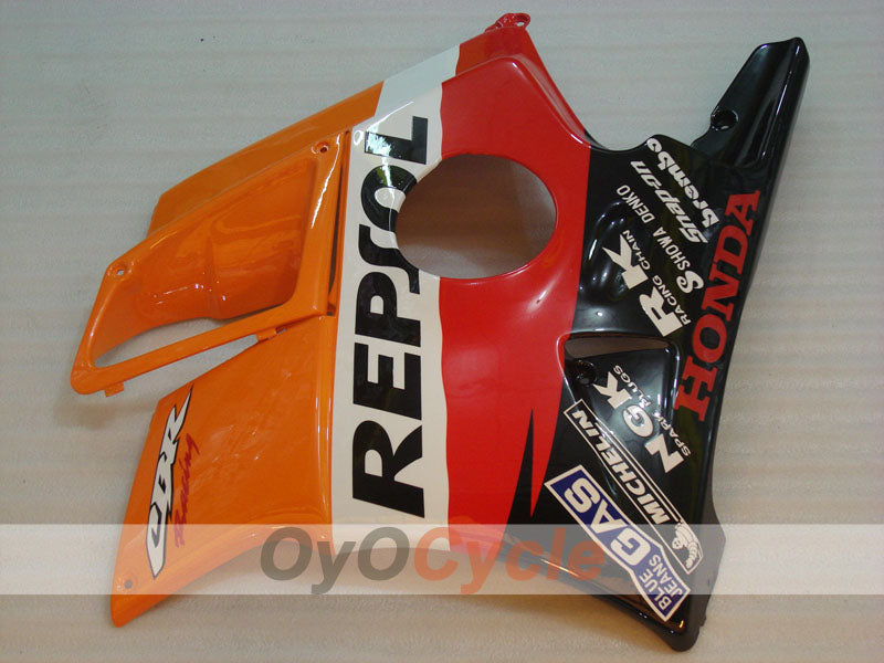 Fairing kit for 91-94 Honda CBR600 F2 - Orange, Black - Repsol #OYO87903107