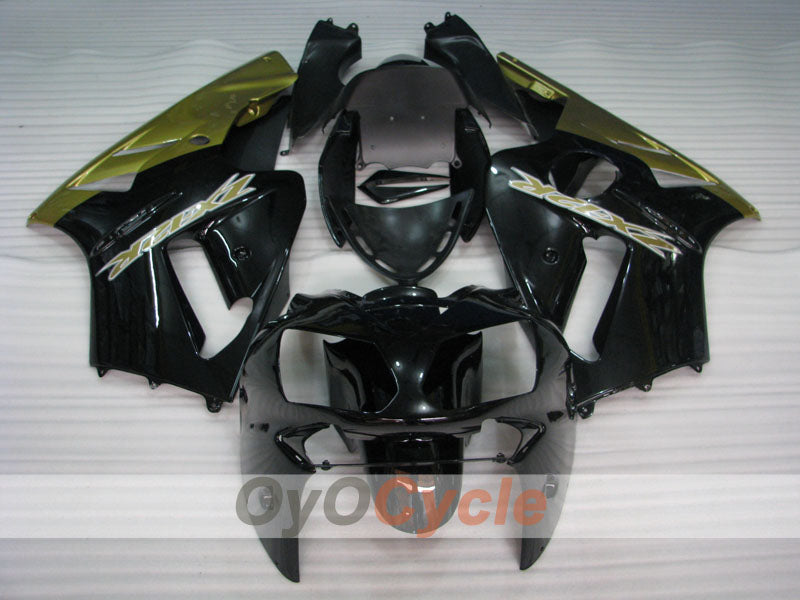 Injection Fairing kit for 02-05 NINJA ZX-12R - Black, Gold - Factory Style #OYO87903110 Secondary image
