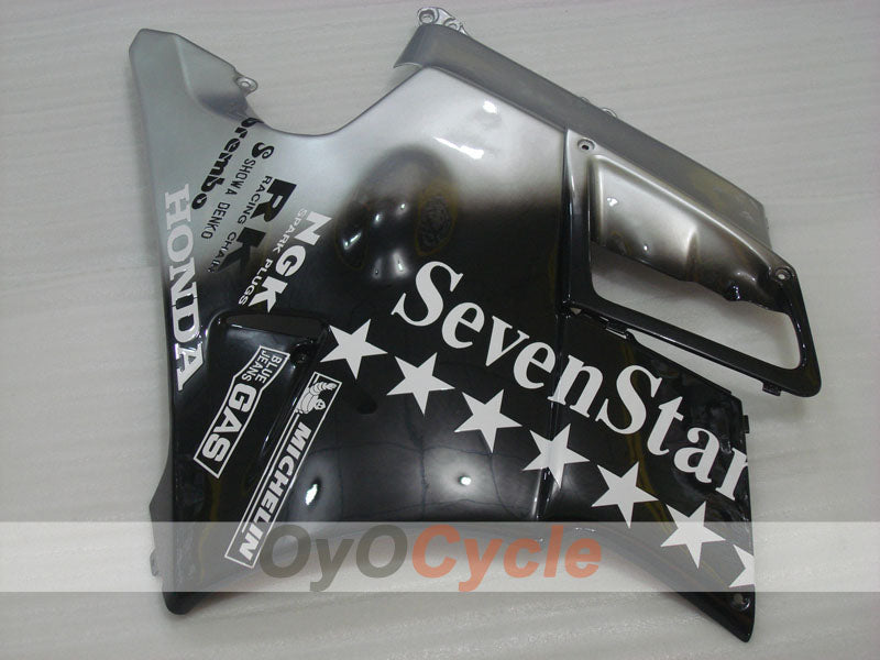 Fairing kit for 91-94 Honda CBR600 F2 - Black, Silver - SevenStars #OYO87903112