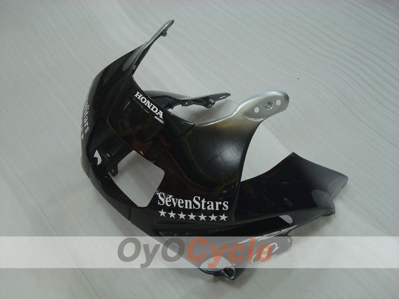 Fairing kit for 91-94 Honda CBR600 F2 - Black, Silver - SevenStars #OYO87903112