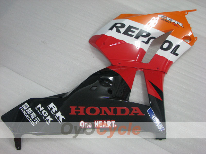 Injection Fairing kit for 13-20 CBR600RR - Orange, Black - Repsol #OYO87903125