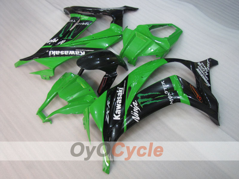 Injection Fairing kit for 11-15 NINJA ZX-10R - Green, Black - Factory Style #OYO87903139