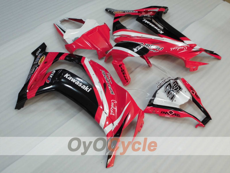 Injection Fairing kit for 11-15 NINJA ZX-10R - Red, Black - PIRELLI #OYO87903140 Main image