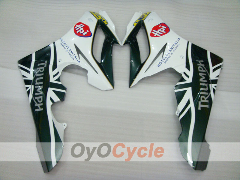 Injection Fairing kit for 06-08 Triumph Daytona 675 - Green, White - Factory Style #OYO87903151
