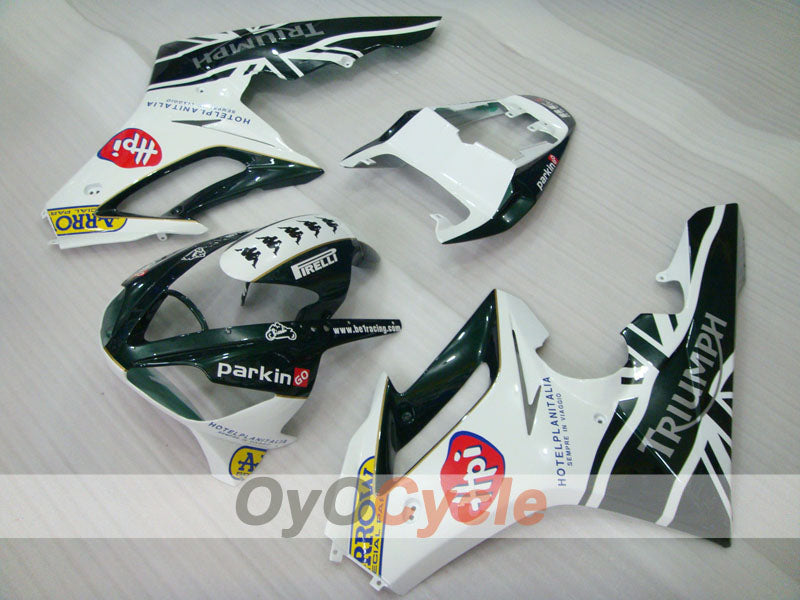 Injection Fairing kit for 06-08 Triumph Daytona 675 - Green, White - Factory Style #OYO87903151