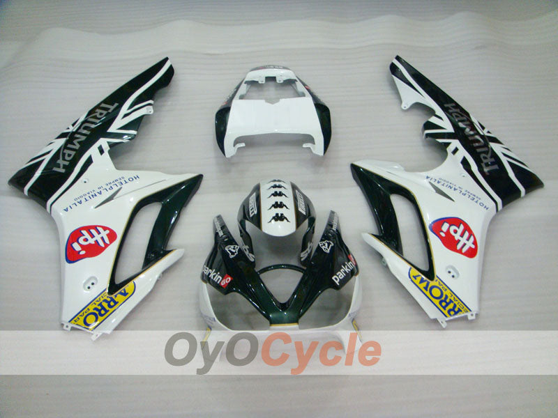 Injection Fairing kit for 06-08 Triumph Daytona 675 - Green, White - Factory Style #OYO87903151 Secondary image
