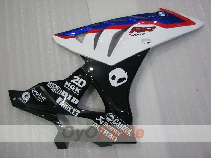 Injection Fairing kit for 09-14 BMW S1000RR - Blue, White - Castrol #OYO87903154