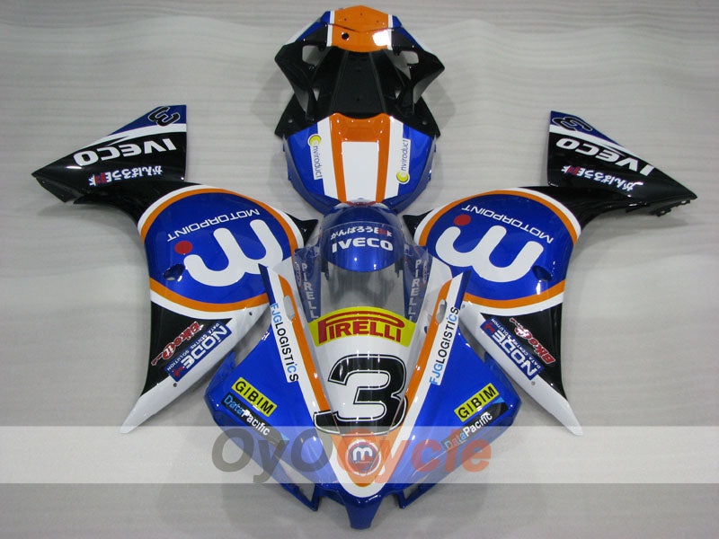 Injection Fairing kit for 12-14 YZF-R1 - Blue, Black - Factory Style #OYO87903171