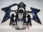 Injection Fairing kit for 11-26 GSX R600 - Blue, Black - Flame #OYO87903217