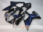 Injection Fairing kit for 11-26 GSX R750 - Blue, Black - Flame #OYO87903195