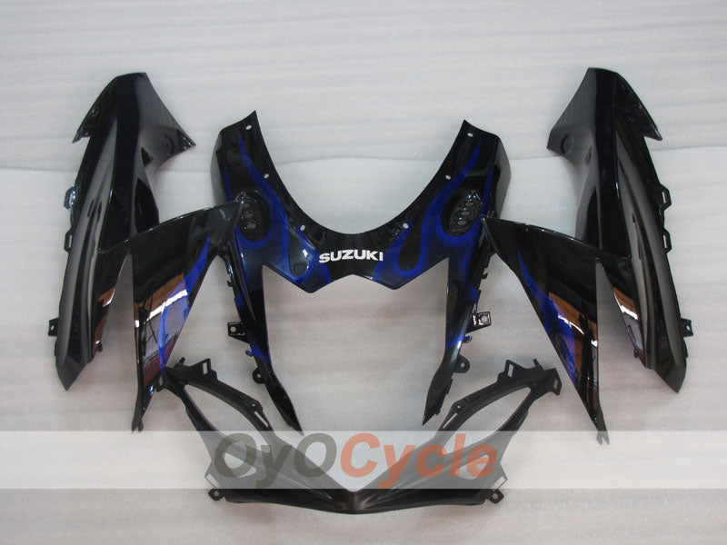 Injection Fairing kit for 11-26 GSX R750 - Blue, Black - Flame #OYO87903195