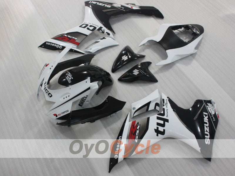 Injection Fairing kit for 11-26 GSX R750 - White, Black - Factory Style #OYO87903198 Secondary image