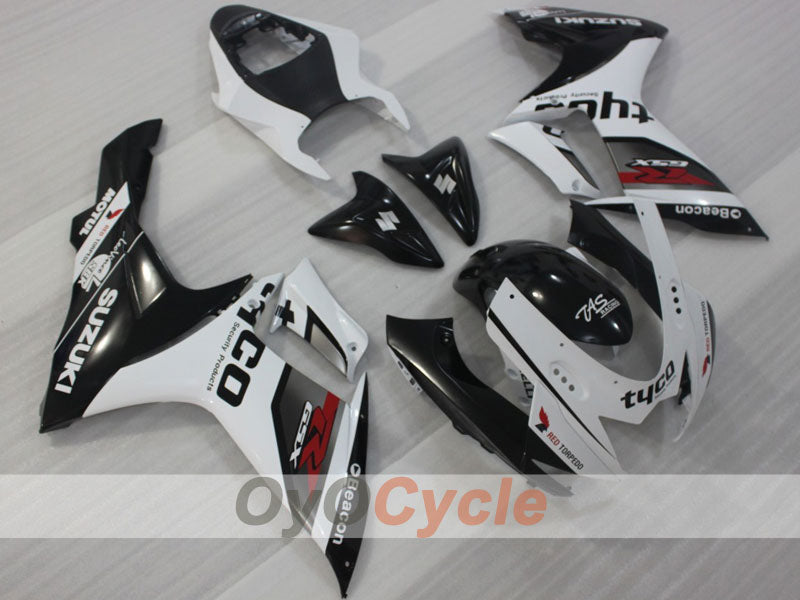 Injection Fairing kit for 11-26 GSX R750 - White, Black - Factory Style #OYO87903198 Main image