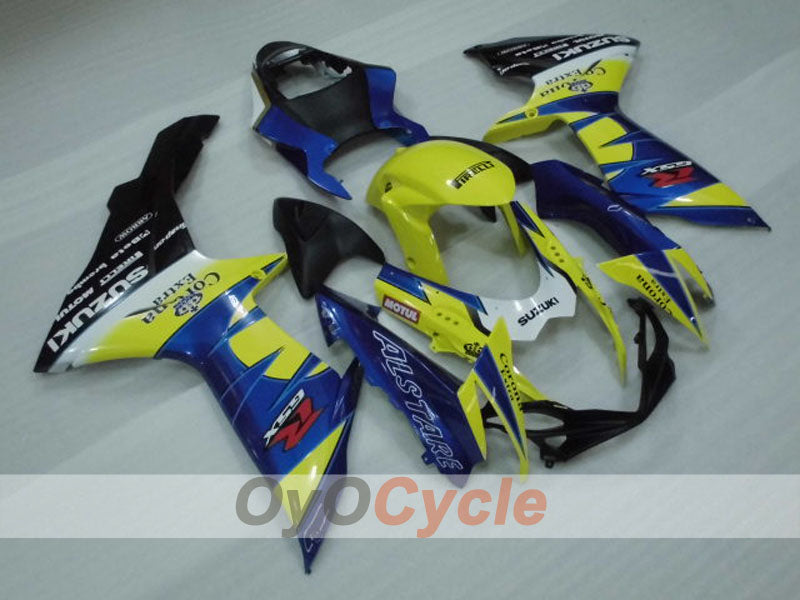 Injection Fairing kit for 11-26 GSX R750 - Yellow, Blue - Corona #OYO87903203