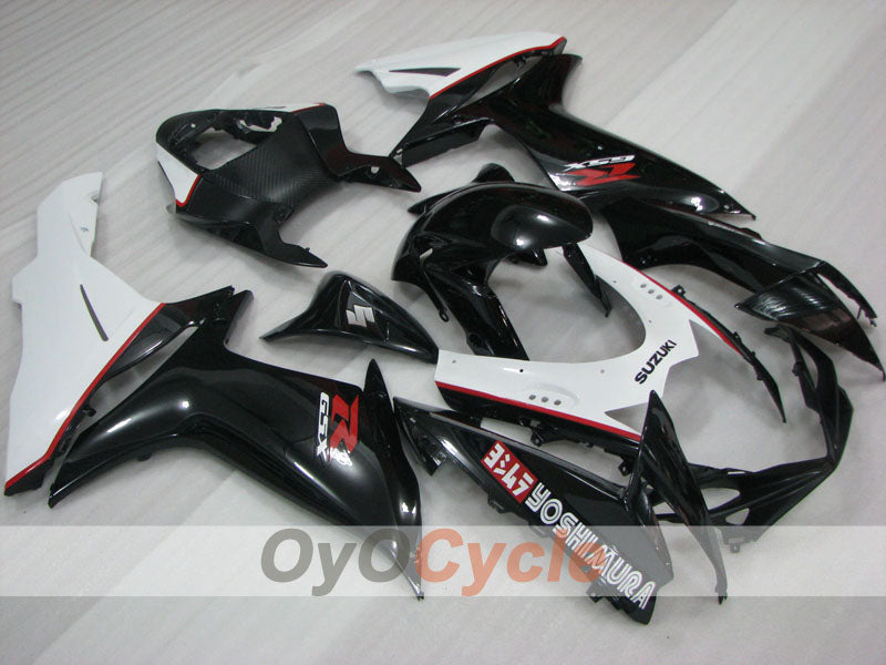 Injection Fairing kit for 11-26 GSX R750 - White, Black - YOSHIMURA #OYO87905478