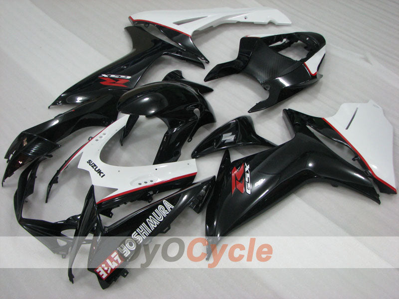 Injection Fairing kit for 11-26 GSX R750 - White, Black - YOSHIMURA #OYO87905478 Main image