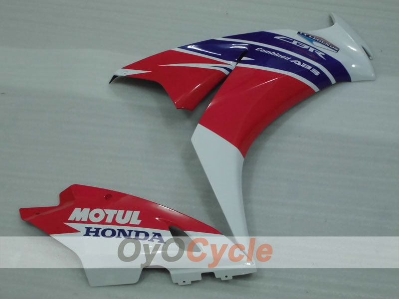 Injection Fairing kit for 12-16 CBR1000RR - Red, White - MOTUL #OYO87903319