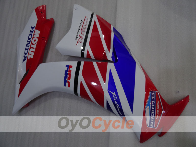 Injection Fairing kit for 12-16 CBR1000RR - Red, White - MOTUL #OYO87903322